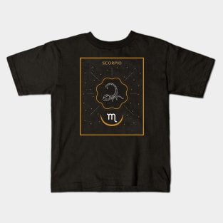 Scorpio | Astrology Zodiac Sign Design Kids T-Shirt